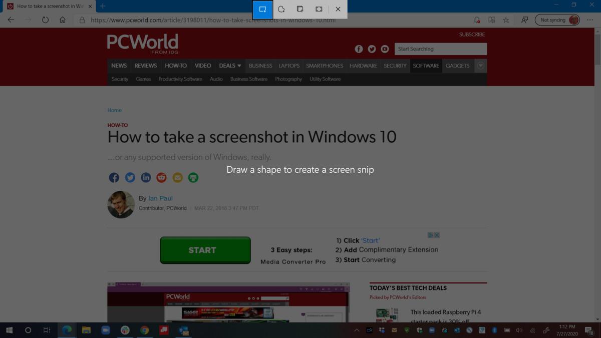 Win10系统怎么拍摄屏幕截图？