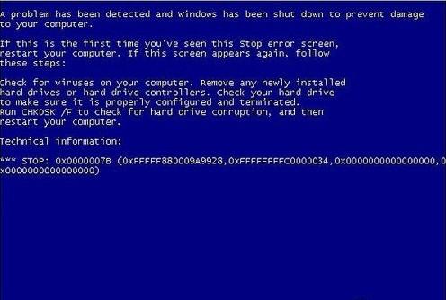 U盘装Win7系统时出现蓝屏问题怎么解决?