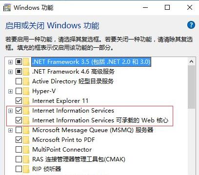 教你如何在Win10系统安装IIS组件 Win10安装iis详细步骤