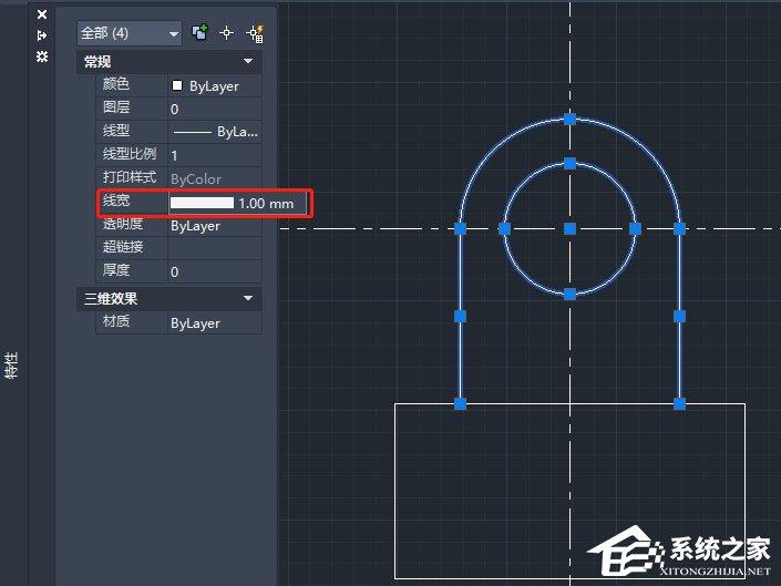 CAD怎么修改线宽？AutoCAD2020修改线宽的操作步骤