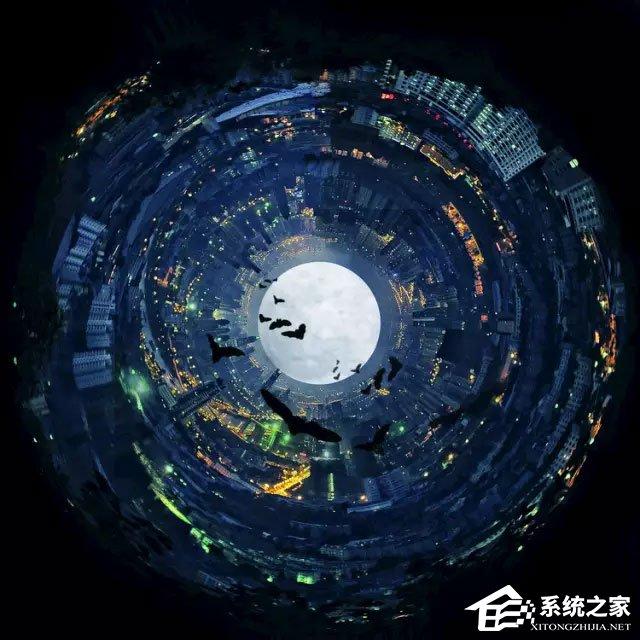 PS极坐标怎么用？使用PS极坐标制作盗梦空间的方法