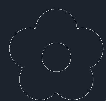 如何使用Auto CAD 2018绘制花朵?