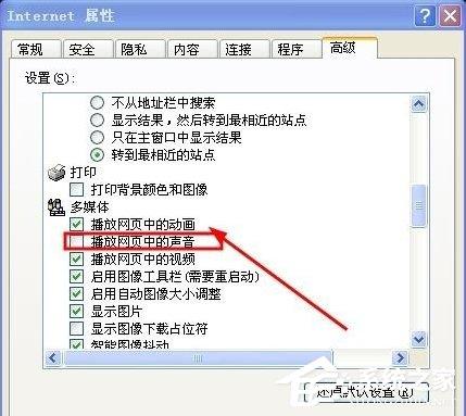 WinXP系统电脑网页没有声音怎么解决?