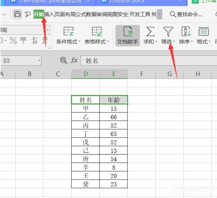 wps表格怎么筛选内容?wps表格使用筛选器进行筛选的方法!