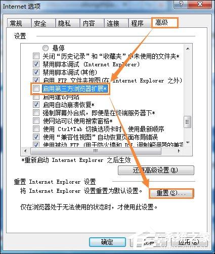 Win7环境下某网站二级网页打不开怎么办？