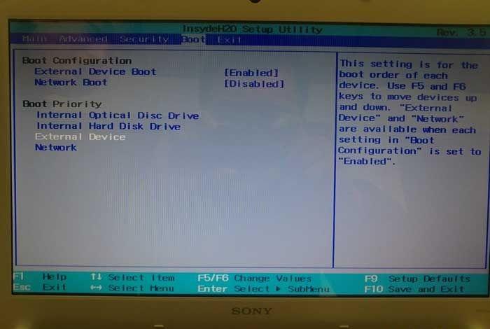 索尼电脑怎么进入bios设置u盘启动?