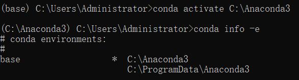 Win10中使用cmd命令conda info -e发现环境未命名无法激活怎么办？