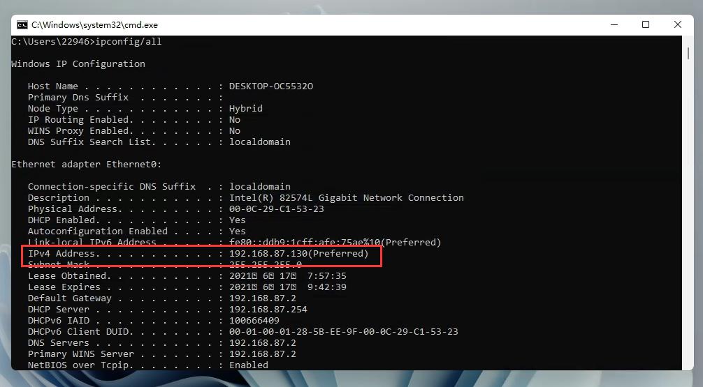 Windows11怎么查看IP地址?win11怎么查看电脑IP地址?