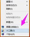 Win10专业版如何添加桌面小工具?